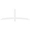 Ekena Millwork Bellingham Architectural Grade PVC Gable Bracket, 84"W x 31 1/2"H x 2"D x 4"F, 9/12 Pitch GBP084X32X0204BEL00 - alternate 2